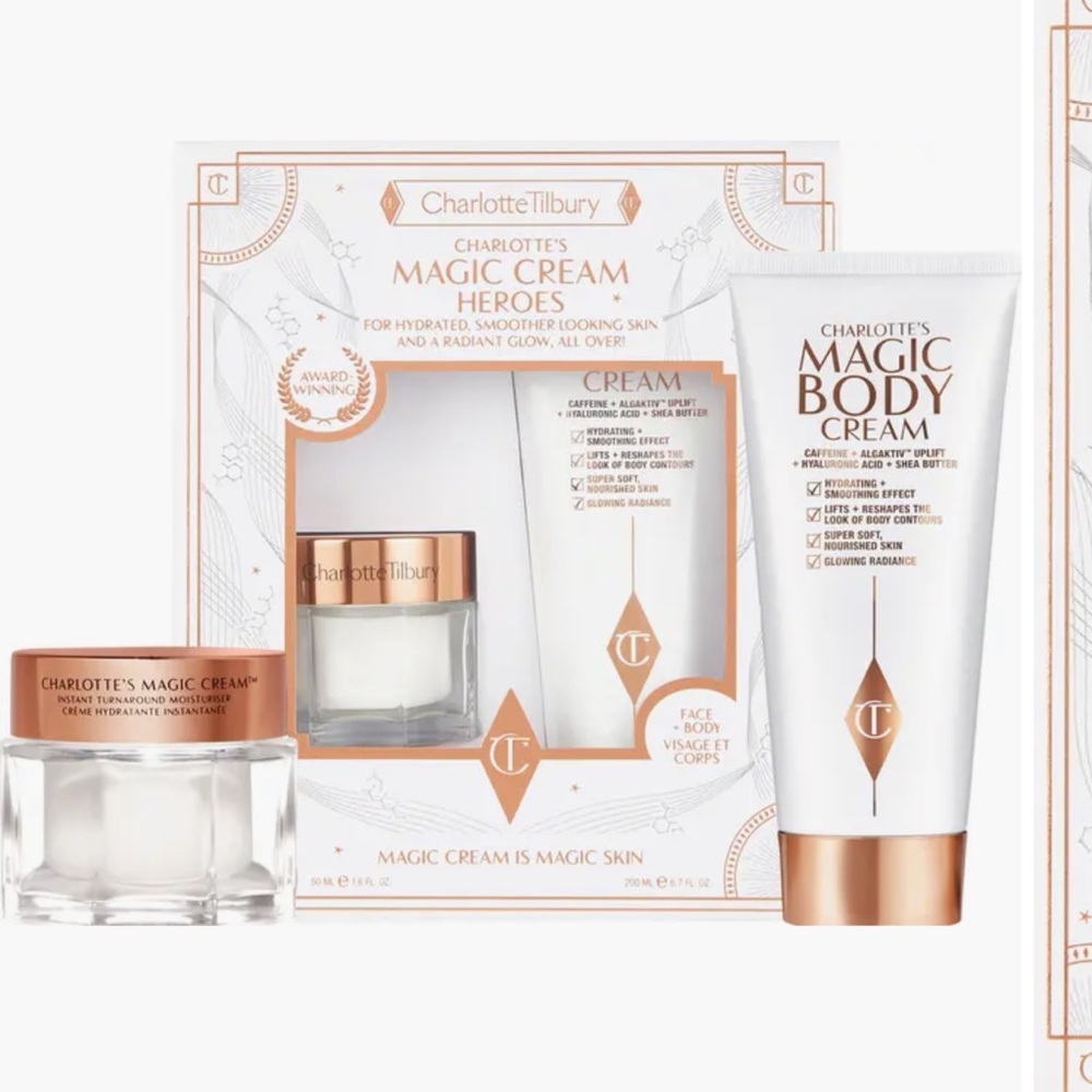 NEW GIFT BOX Charlotte tilbury Magic Cream Face & Body Set